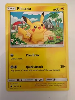 Pikachu Crimson Invasion 30/111 Regular Common - Pokemon TCG - Image 1