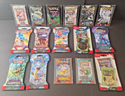 All 16 Pokemon Scarlet & Violet Era Booster Packs Every Set Sleeved BLis Sampler - Image 1