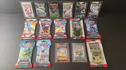 All 16 Pokemon Scarlet & Violet Era Booster Packs Every Set Sleeved BLis Sampler - Image 3