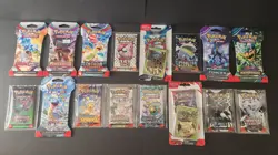 All 16 Pokemon Scarlet & Violet Era Booster Packs Every Set Sleeved BLis Sampler - Image 4