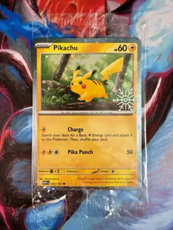 Pokemon 151 Pikachu 025/165 Holiday Calendar Stamped Promo - Image 1