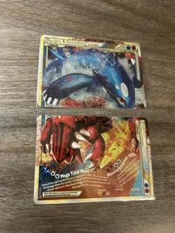 Pokemon TCG Kyogre & Groudon Legend 87/90 88/90 HGSS Undaunted Top & Bottom - Image 1