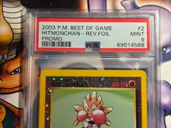2003 Pokemon ~ Best of Game Promo ~ Hitmonchan-Reverse-Foil #2 ~ PSA 9 MINT - Image 2