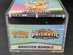 Pokemon TCG S&V Prismatic Evolutions Booster Bundle Display Case w/Acrylic Case - Image 5