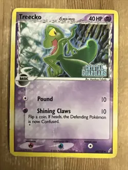 Treecko (Delta Species) - 68/100 - Reverse Holo Crystal Guardians Pokemon DMG #2 - Image 1