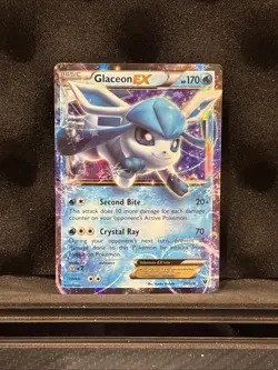 Glaceon EX 20/124 - Fates Collide - Pokemon TCG Ultra Rare Holo - LP/MP - Image 1