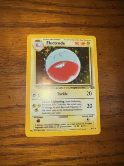 Pokemon TCG Electrode - Jungle 2/64 Holo Rare No Symbol LP+ - Image 1