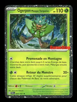 OGERPON 024/167 GAMESTOP STAMPED NM POKEMON TWILIGHT MASQUERADE FRENCH - Image 1