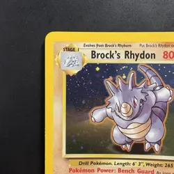 Pokemon Vintage Holo Brock's Rhydon Gym Heroes Wotc 2000 - Image 2