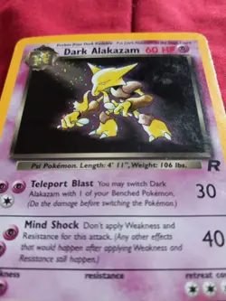 Dark Alakazam 1/82 1st Edition Team Rocket Holo Rare Pokemon Card WOTC - Image 3