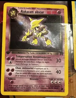 Pokemon 1st Edition Dark Alakazam Team Rocket 1/82 Holo Rare - Image 1
