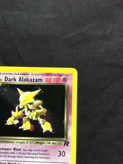 Pokemon Cards: Team Rocket 1st Edition Rare Holo: Dark Alakazam 1/82 - Image 4