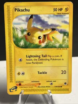 Pokemon Pikachu TCG 124/165 Regular E-Reader Expedition Base Set - Image 1