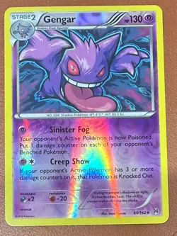 Pokemon TCG Gengar 60/162 Reverse Holo BREAKthrough XY NM/M PACK TO SLEEVE - Image 1