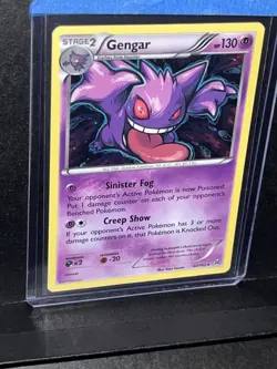 2015 Pokemon Gengar XY Breakthrough Cosmo 60/162 Pokemon TCG Error Print Line - Image 4
