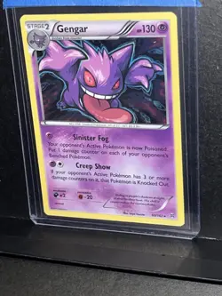 2015 Pokemon Gengar XY Breakthrough Cosmo 60/162 Pokemon TCG Error Print Line - Image 5