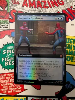 MTG Impostor Syndrome (Extended Art) Marvel's Spider-Man Foil NM - Image 1
