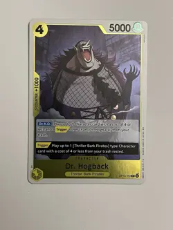 Dr. Hogback Rare (R) OP14-110 The Azure Sea's Seven English Foil - Image 1