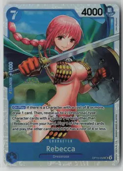 Rebecca OP10-058 One Piece Royal Blood Super Rare Near Mint - Image 1