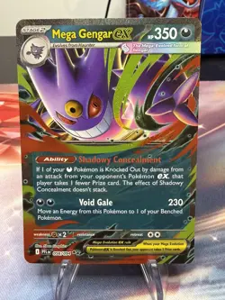 Pokemon Card Mega Gengar ex 056/094 Phantasmal Flames Double Rare Near Mint - Image 1