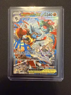 Mega Lucario EX 179/132 Mega Evolution Special Illustration Rare Pokemon Holo - Image 1