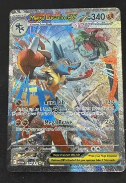 Mega Lucario EX 179/132 Mega Evolution Special Illustration Rare Pokemon Holo - Image 1