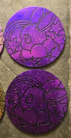 Lot Of 7 Pokemon TCG EEVEE Coins Prismatic Evolutions Variety Of Colors - Image 4
