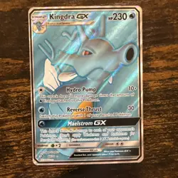 Pokemon TCG Kingdra GX 66/70 Ultra Rare Full Art Holo Dragon Majesty NM Card - Image 1