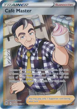 Cafe Master (Full Art) - TG25/TG30 Ultra Rare Brilliant Stars NM Pokemon TCG - Image 1