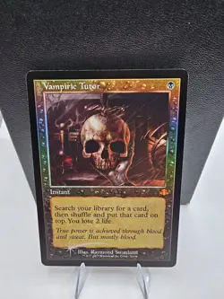 MTG Vampiric Tutor (Retro Frame) Dominaria Remastered Foil - Image 1