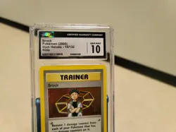 2000 Pokemon CGC 10 Gem Mint Brock Gym Heroes Holo 15/132 - Image 2