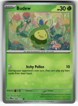 Budew (Poke Ball Pattern) 004/131 SV: Prismatic Evolutions NM Pokemon Card TCG - Image 1