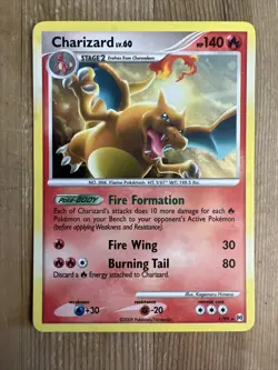 Pokemon TCG - Charizard 1/99 Holo Rare - Platinum Arceus - LP/Dent - Image 1