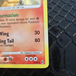 NM Charizard 1/99 Platinum Arceus Set 2009 Holo Rare Pokemon Card tcg - Image 5