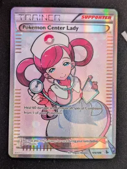 Pokemon Center Lady - 105/106 - Pokemon Flashfire XY Full Art Ultra Rare Card LP - Image 1
