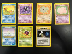 Neo Destiny Pokemon Card Lot LP Common and Uncommon 7 Cards LP - Image 1
