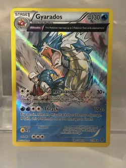 Pokemon Gyarados XY Ancient Origins Holo Rare 130 HP Θ Double Card 21/98 - Image 1