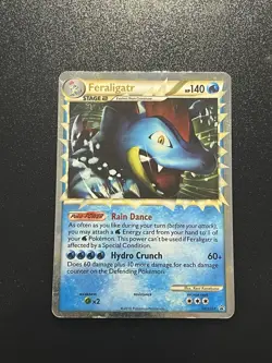 Pokemon TCG Feraligatr Prime Ultra Holo Rare Card Black Star Promo HGSS07 - Image 1