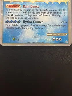 Pokemon TCG Feraligatr Prime Ultra Holo Rare Card Black Star Promo HGSS07 - Image 5
