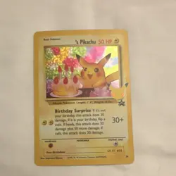 Pokemon ______'s Pikachu 24/53 Wotc Promo Holo Mouse 50 HP Basic 1998 Card - Image 1