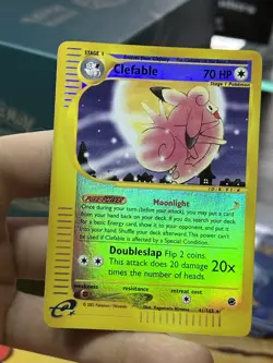 Clefable 41/165 Expedition 2002 Reverse Rare Holo e-Series Pokemon Card TCG - Image 3