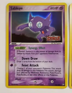 Sableye Shelgon Sealeo Power Keepers Stamped Holo Lot of 3 Pokemon Cards - Image 2