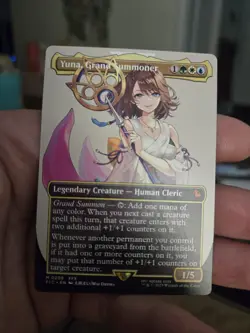 Yuna, Grand Summoner 208 Borderless FINAL FANTASY Magic the Gathering - Image 1