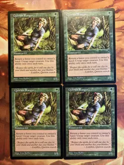 MTG 4 x Quirion Ranger Visions Near-Mint Condition Green Elf Vintage!! - Image 1