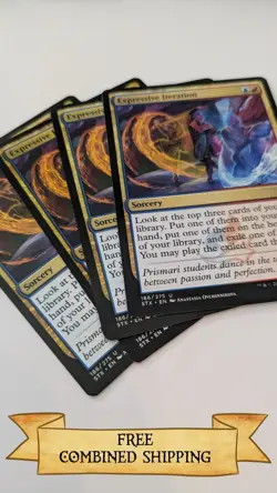 4x Expressive Iteration Strixhaven: School of Mages Regular - Image 1