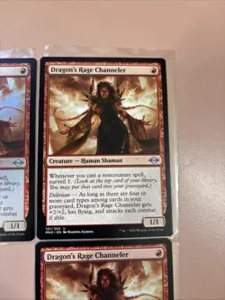 3x Dragon's Rage Channeler Modern Horizons 2 one Foil two non foil MTG - Image 2