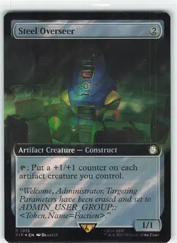 Steel Overseer (Extended Art) (Surge Foil) -Universes Beyond: Fallout - NM - Image 1