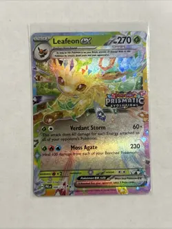Pokemon TCG Leafeon EX Double Rare Holo Card 006/131 Prismatic Evolutions - Image 1