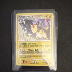 Pokemon Ampharos POP Series 7 1/17 Rare Holo 130HP 70 Lightning 2008 Card - Image 1
