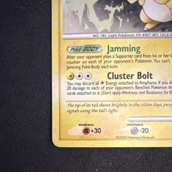 Pokemon Ampharos POP Series 7 1/17 Rare Holo 130HP 70 Lightning 2008 Card - Image 4